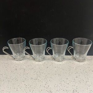 Vintage BORMIOLI Rocco Fidenza Oslo Cappuccino Espresso Glasses | Vitrosax Italy